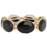 Single Line Of Large Oval Gems Stretch